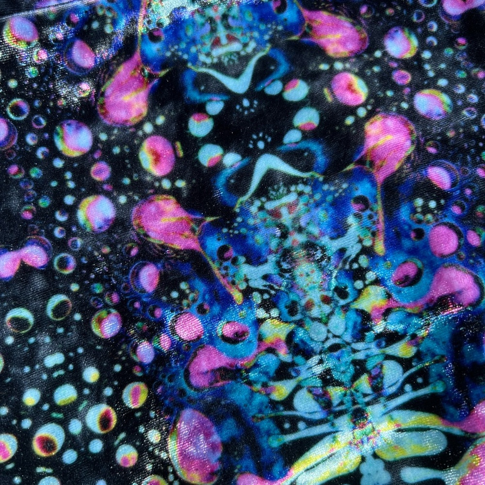 Warrior Within Cyan liquid light flare festival pants - Picture 4 of 7